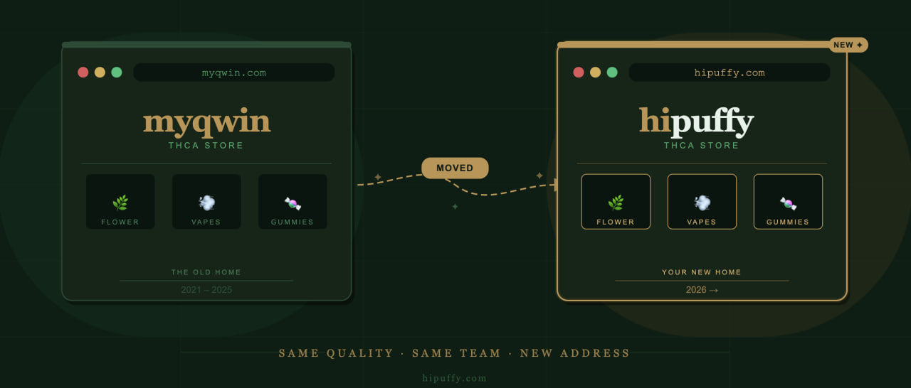 Rebrand Announcement: We've Moved from myqwin.com - Now Officially hipuffy.com!