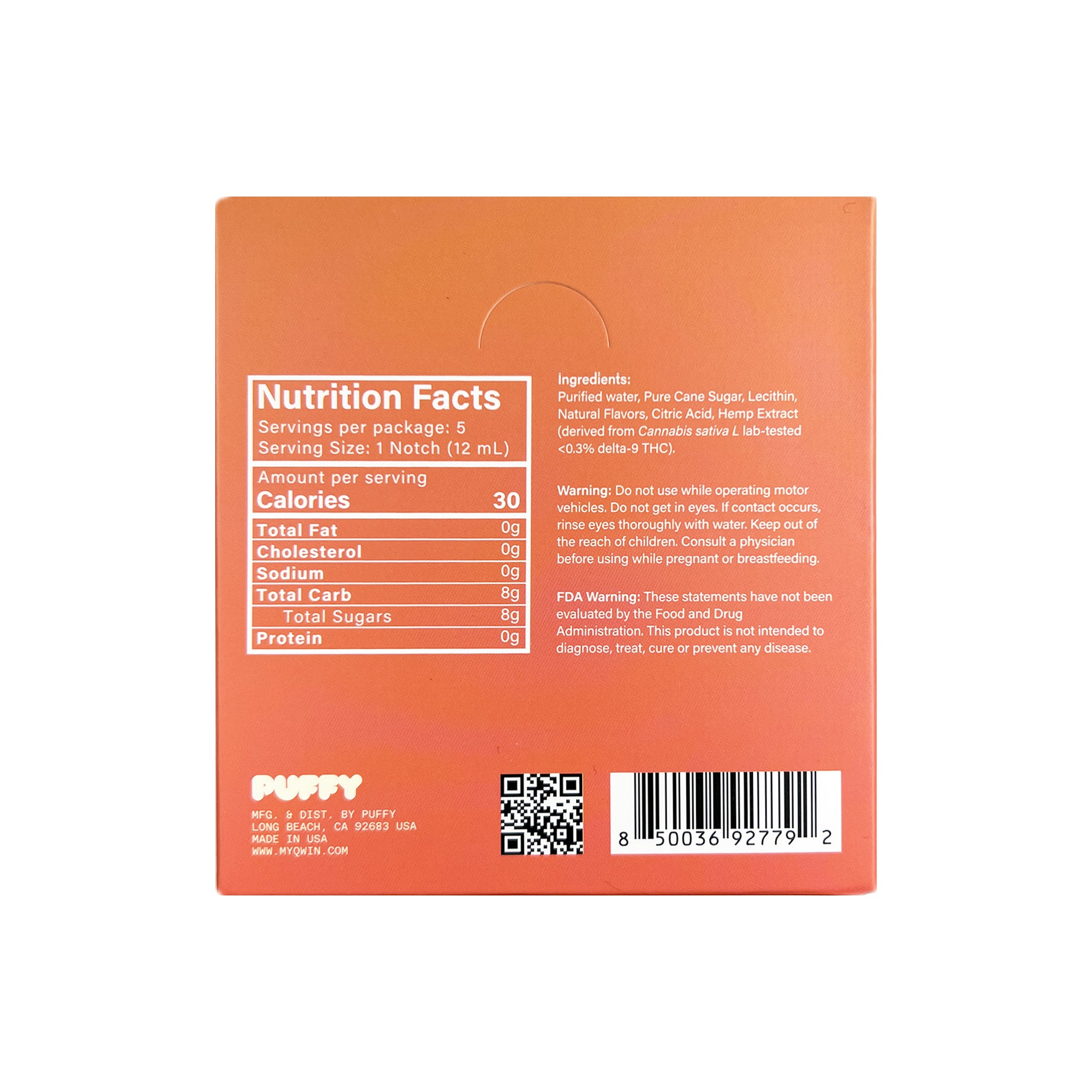 From our Puffy line, comes this Syrup that is hemp-derived and extra potent. Try our delicious Velvet Peach flavor. Effects are fast-acting and long-lasting.