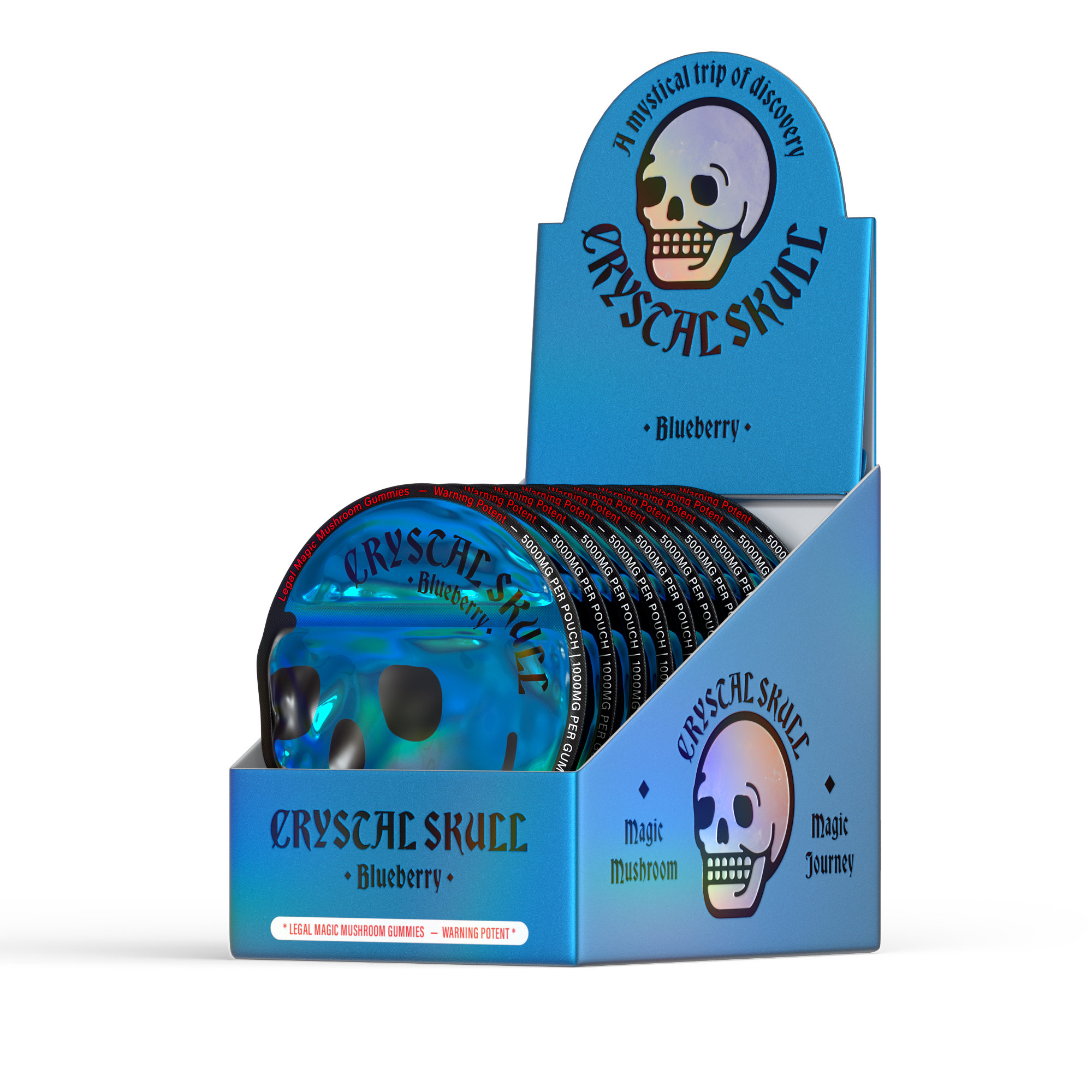 We created a proprietary blend of nootropic brain boosters, stress-busting adaptogenics, and mood-altering tryptamines to mimic the effects of psilocybin. And the best part? It's totally legal. Does not contain Psilocybin.