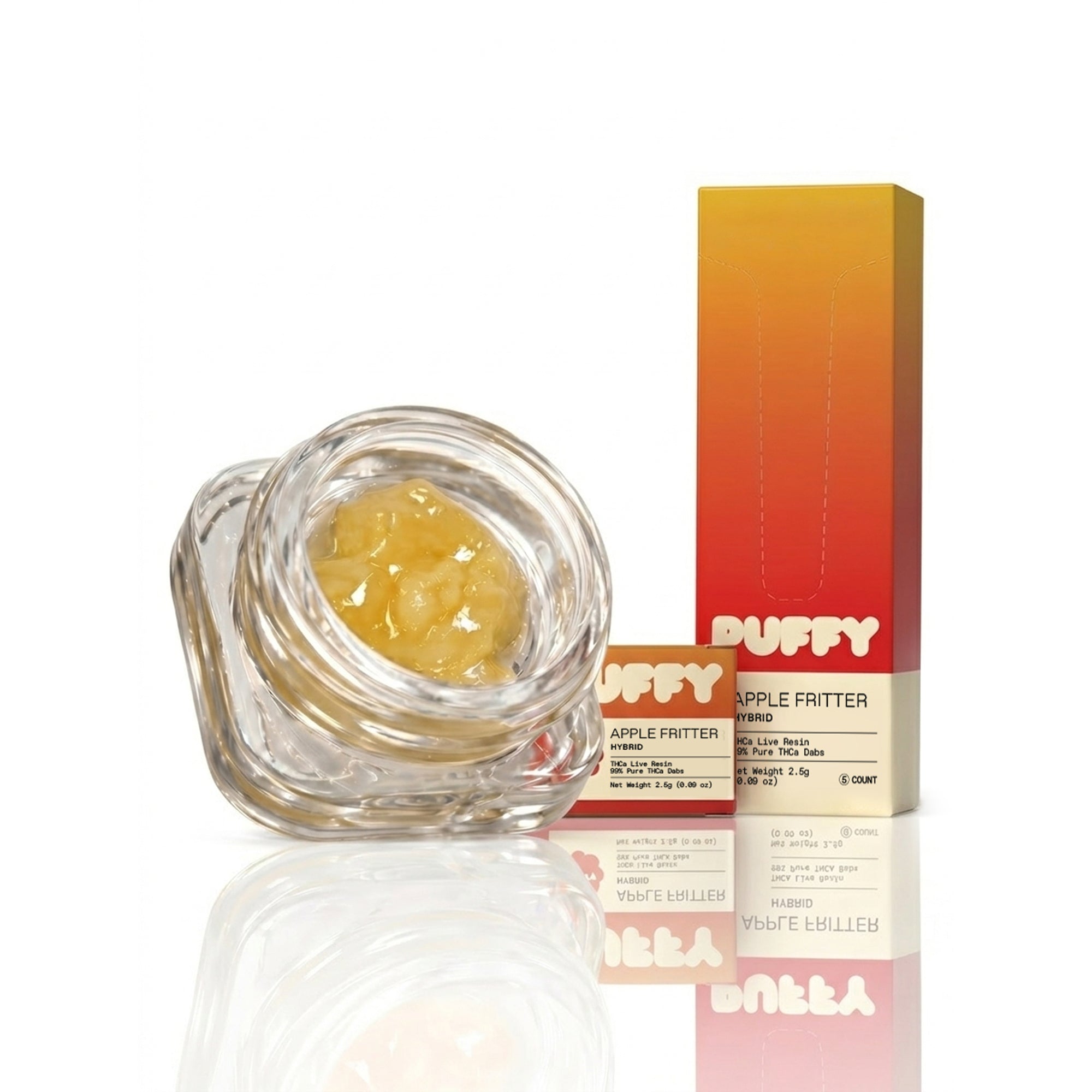 Puffy Apple Fritter is a balanced hybrid THCa strain with bold, funky, cheesy gas and earthy, pungent notes. It delivers an uplifting wave of euphoria that melts into relaxing, tingling body effects with a lighthearted, mood-boosting finish.