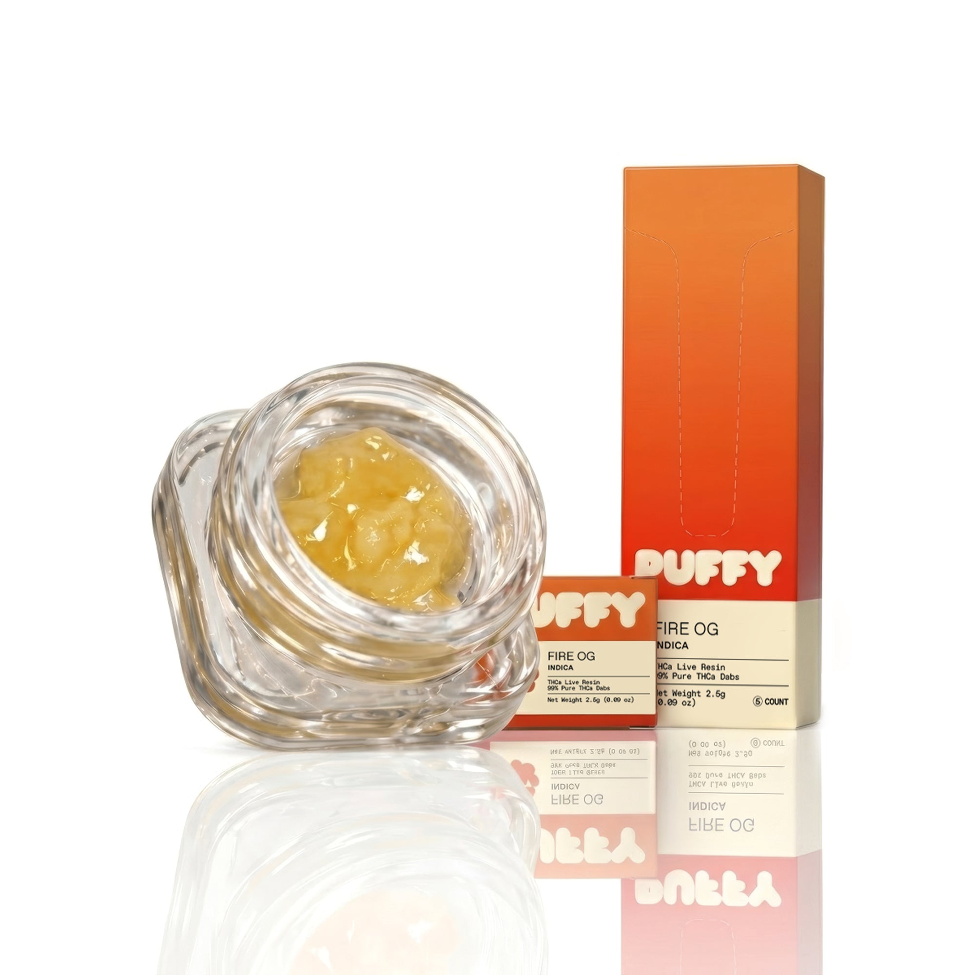 Puffy Fire OG is an indica-dominant THCa strain with bold pine, zesty lemon, and earthy undertones. It delivers a euphoric cerebral lift that eases mental strain before settling into deeply calming, full-body relaxation.