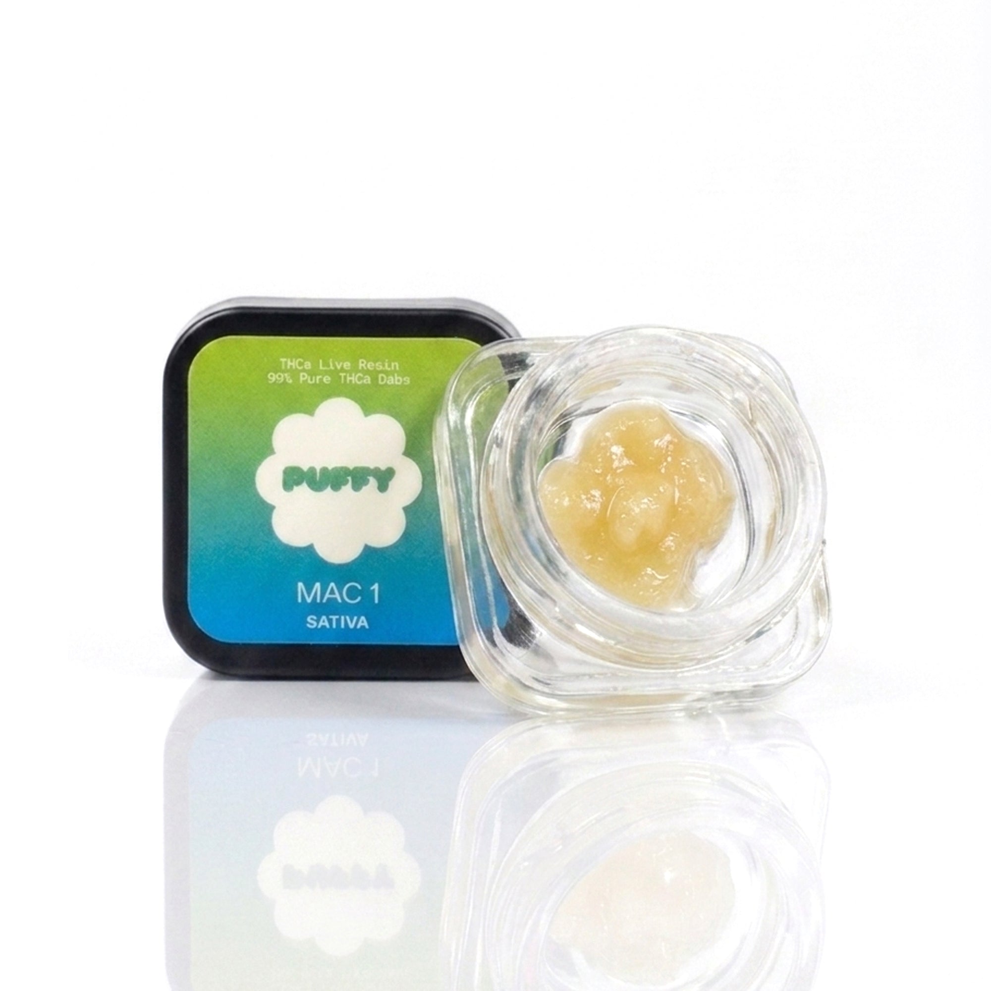 Puffy MAC 1 (Miracle Alien Cookies) is a sativa-dominant THCa strain with bold diesel notes layered with sweet papaya and juicy melon. It delivers a euphoric cerebral uplift paired with a relaxing body effect, leaving consumers feeling happy, creative, and social.