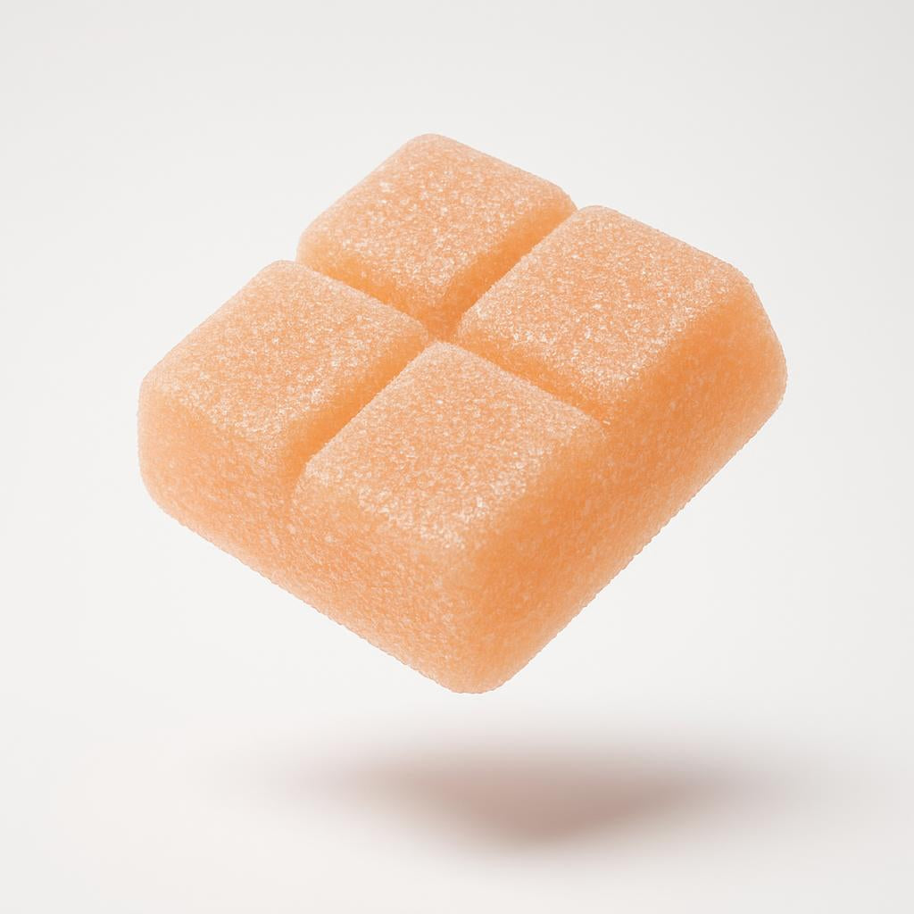 Peach Mimosa Natural Resin THC Gummies (Hybrid) | PUFFY