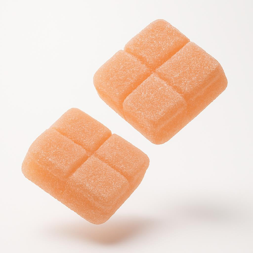 Peach Mimosa Natural Resin THC Gummies (Hybrid) | PUFFY