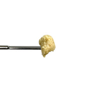 PUFFY THCa concentrate Garlic Juice is a 70% indica/30% sativa hybrid made by crossing GMO and Papaya strains. True to its name, it has a savory garlic flavor with notes of peppery sage and pine. The aroma is bold and pungent, featuring garlic with hints of spicy diesel and earthy pepper that get stronger with each puff.