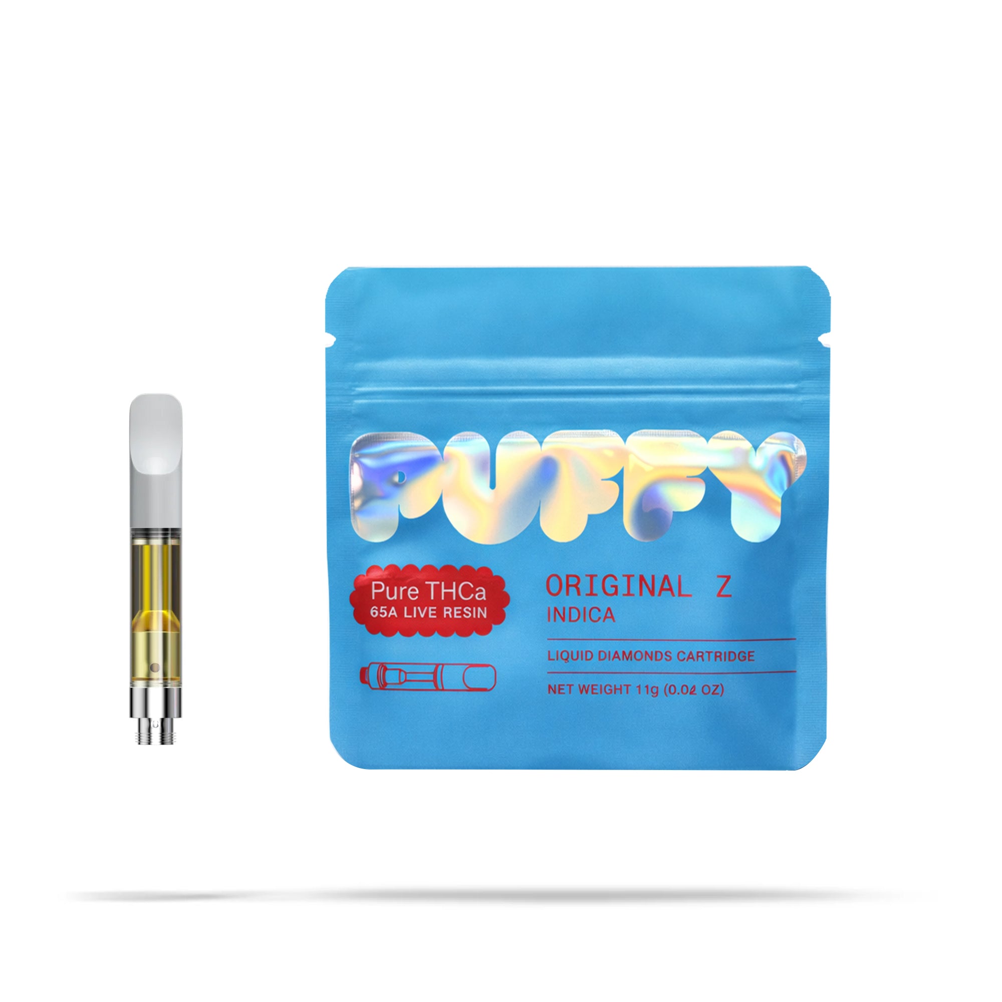 Puffy Original Z 65A is an indica-dominant THCa live resin with a vibrant aroma of sweet candy, tropical fruit, and zesty citrus. Consumers often report a euphoric, calming yet uplifting high, paired with relaxing body effects and an increased appetite.