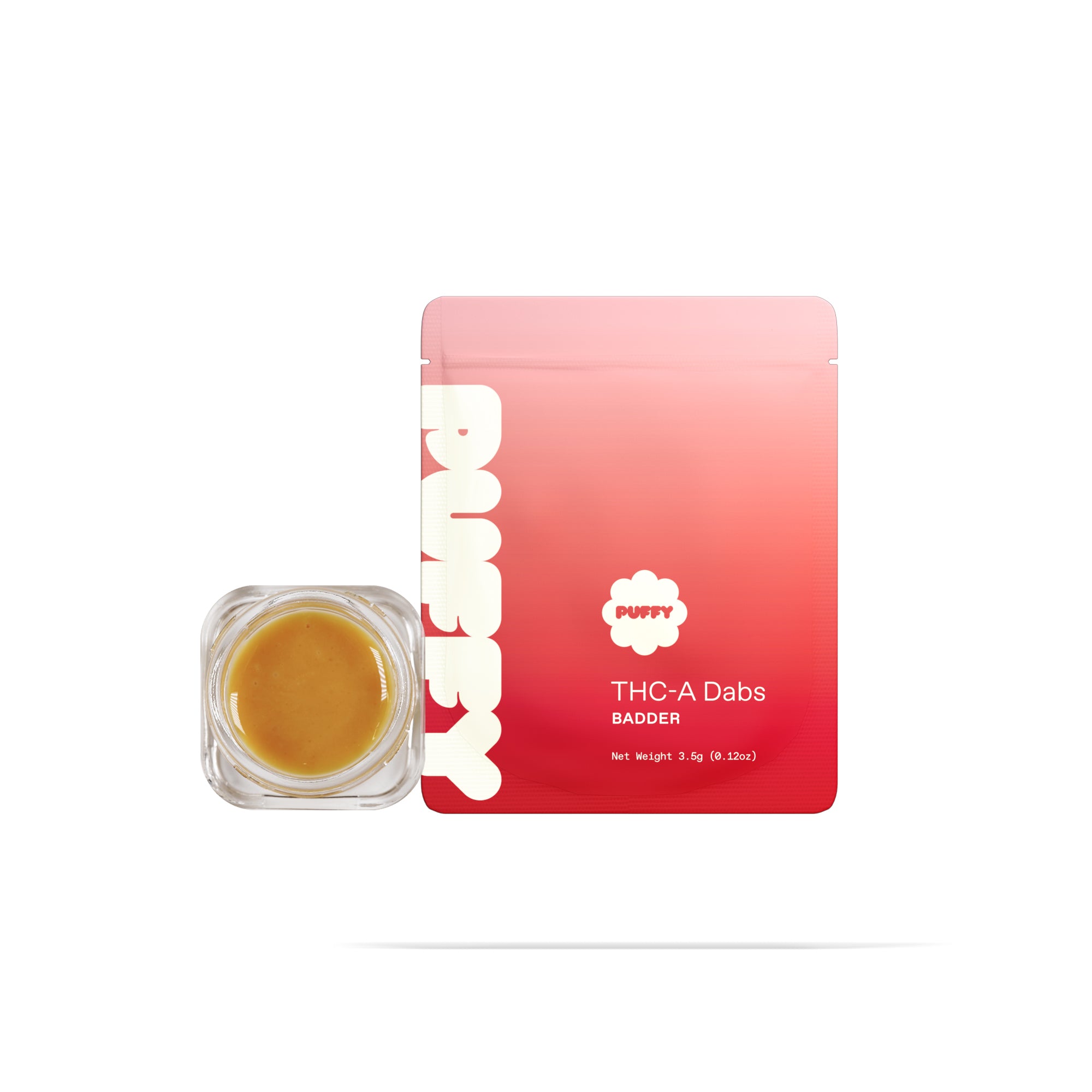 PUFFY THCa GMO Badder: The unique whipping technique required to produce badder causes the cannabinoids to crystalize and create a smooth, creamy consistency. This wax is ultra-potent and easy to load onto a dab nail, thanks to its soft and malleable form.