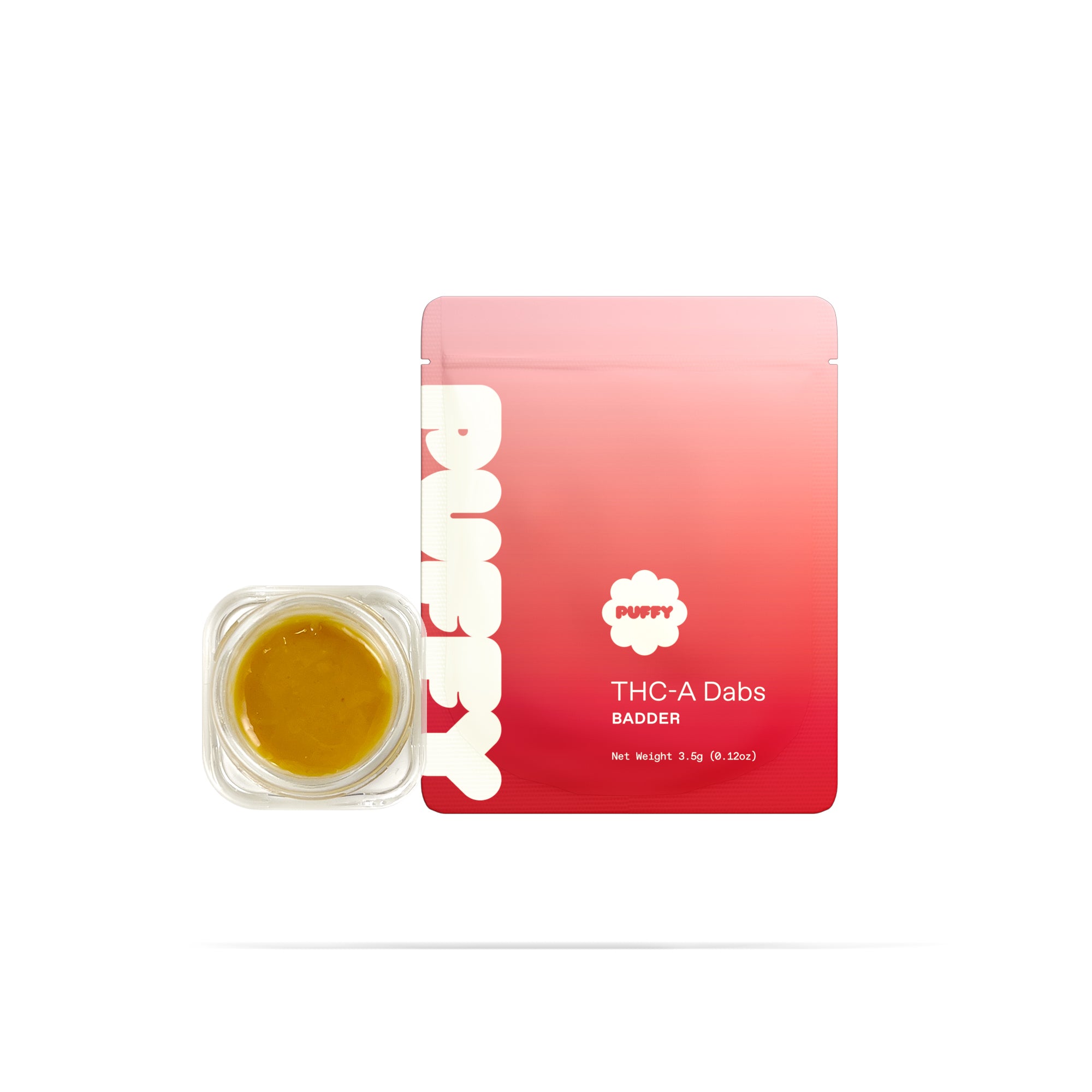 PUFFY THCa Moroccan Peaches Badder: The unique whipping technique required to produce badder causes the cannabinoids to crystalize and create a smooth, creamy consistency. This wax is ultra-potent and easy to load onto a dab nail, thanks to its soft and malleable form.