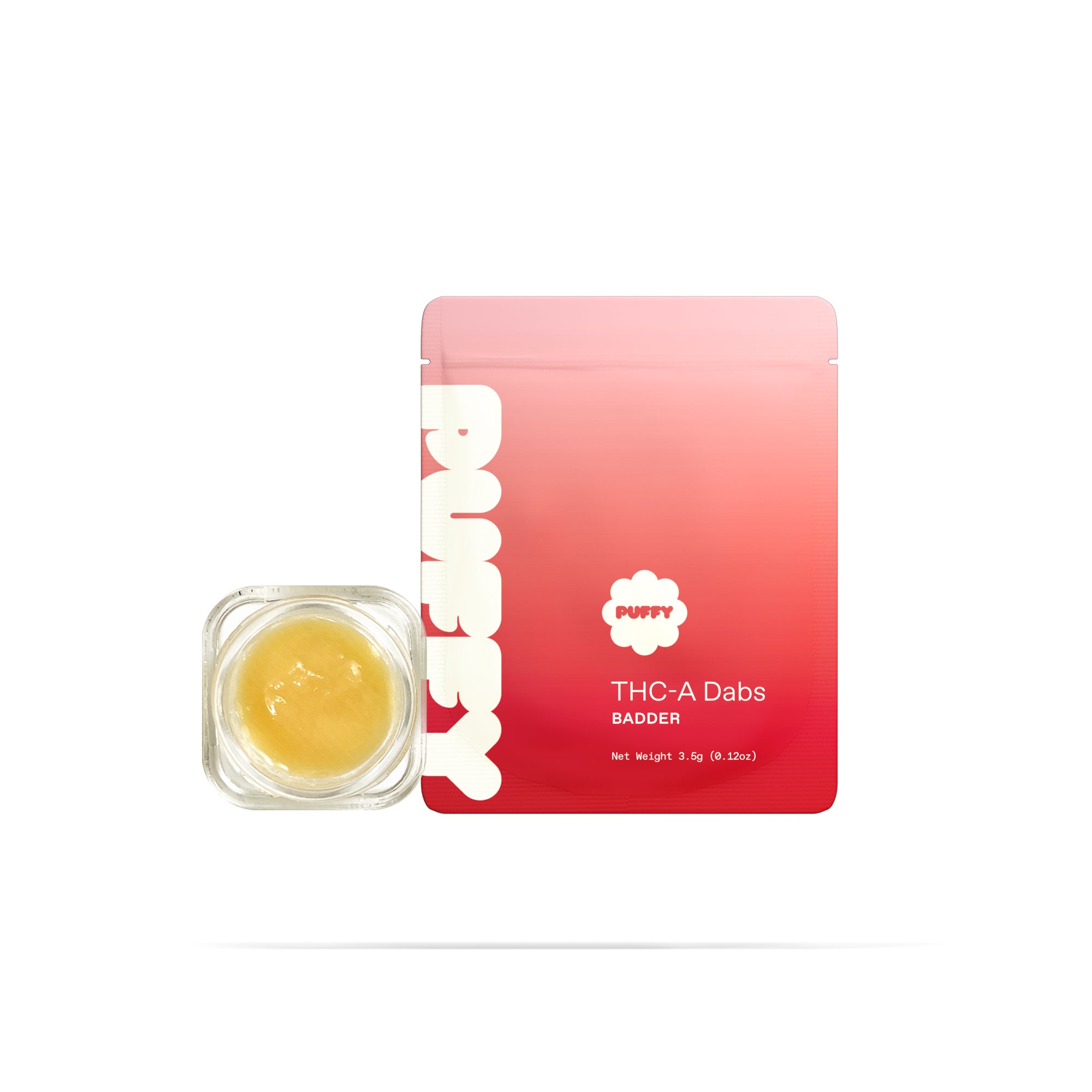 PUFFY THCa Sherblato Badder: The unique whipping technique required to produce badder causes the cannabinoids to crystalize and create a smooth, creamy consistency. This wax is ultra-potent and easy to load onto a dab nail, thanks to its soft and malleable form.