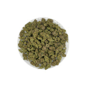 PUFFY Blue Andeze is a balanced hybrid THCa strain born from the legendary cross of Thin Mint Girl Scout Cookies and DJ Short Blueberry. The aroma is a delightful blend of juicy blueberries and vibrant fruity notes, rounded out with a sweet, sugary candy finish. Visually, dense deep green buds with purple hues and fiery orange pistils are coated in sticky trichomes. Consumers often report a euphoric and uplifting experience paired with soothing, deep relaxation that can help relieve stress and unwind. 