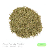 PUFFY Blue Candy Shake is a balanced hybrid THCa strain, crafted from the flavorful union of Blueberry and Cotton Candy Kush. The aroma blends zesty citrus notes with distinctive herbal nuances and a warm, spicy finish. Consumers often report a euphoric and uplifting cerebral buzz that sparks creativity and conversation, paired with a deeply relaxing and calming body effect.