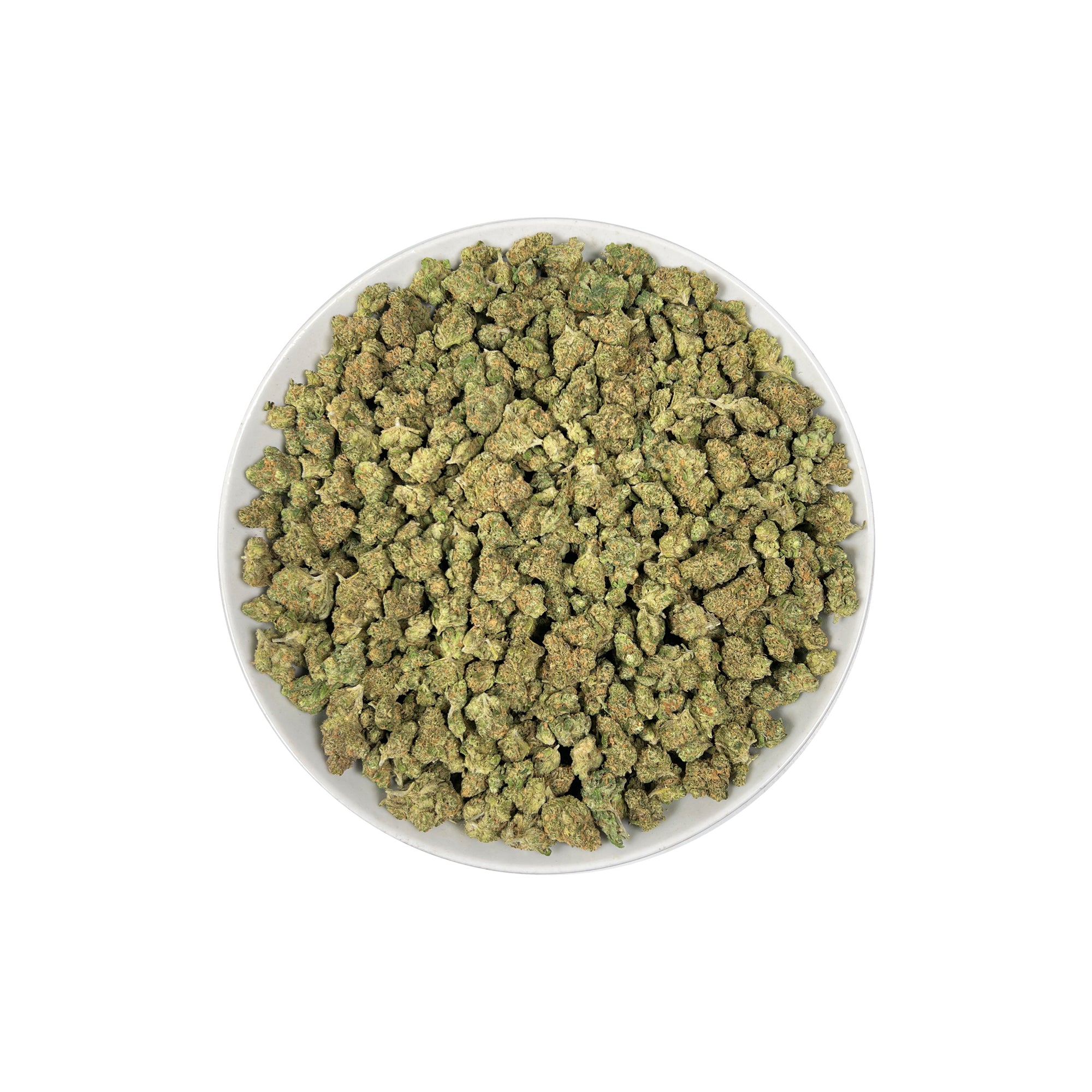 PUFFY Blue Dream (smalls) is a sativa-dominant hybrid THCa strain born from the legendary cross between Blueberry and Haze. The aroma is a captivating blend of sweet blueberries, sharp gasoline notes, and tropical undertones, creating an intriguing and memorable scent experience. Visually stunning, its dense, bright green buds are accented by deep blue hues, fiery orange pistils, and a generous dusting of icy trichomes making it as eye-catching as it is effective. Consumers often report a euphoric, upliftin