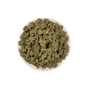 PUFFY Blue Ritz is an indica-dominant hybrid THCa strain emerging from the carefully selected cross of  Blue Candy and R.I.T.Z. The aroma is a rich blend of sweet grape and juicy berries, rounded out by a distinct gassy finish. Visually, dense deep forest green buds with purple hues and fiery orange pistils are coated in sticky trichomes. Consumers often report euphoric and uplifting effects paired with a soothing sense of relaxation. 