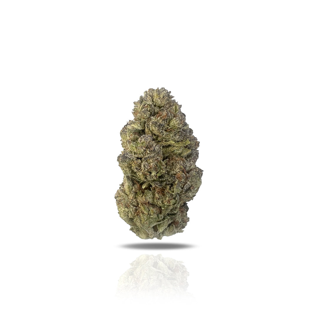 PUFFY Butter Cake THCa is bred from a cross between Thin Mint GSC and Grape Pie. This flavorful, indica-dominant strain delivers deeply calming and sedative effects paired with mellow euphoria. It boasts sweet, creamy, and slightly nutty flavors with hints of vanilla. Butter Cake is favored for its ability to melt away stress, promote relaxation, and ease physical tension, making it ideal for evening or nighttime use. Its dense, frosty flowers and smooth, creamy smoke make it a favorite among indica lovers.