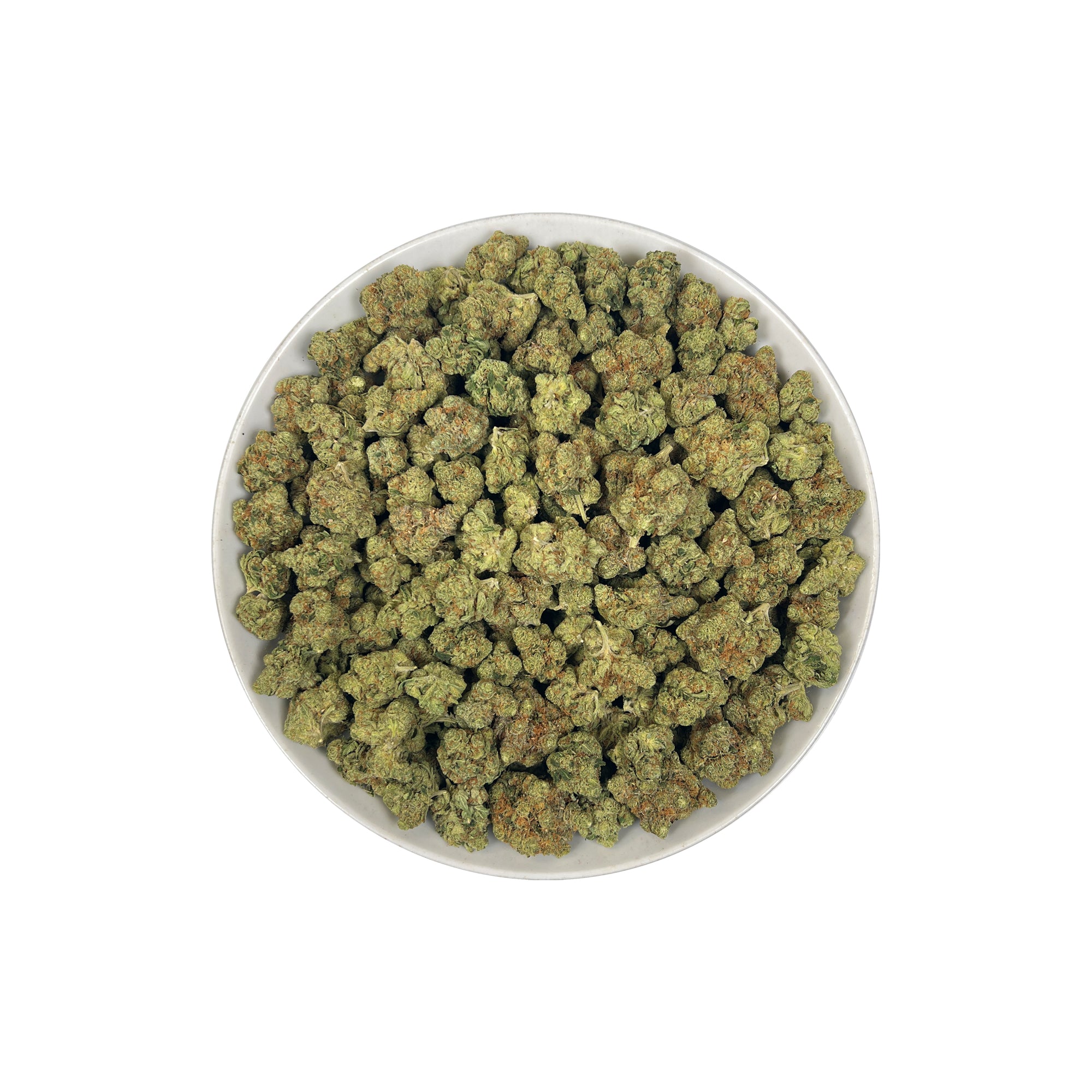 PUFFY Cali Kush is a balanced hybrid THCa strain expertly crafted with an element of intrigue, with OG Kush being the most commonly suggested influence. The aroma is a bold and captivating blend of skunky earthiness, rich Kush undertones, and bright, zesty hints of lemon-pine. Visually, dense apple green buds with purple hues and fiery orange pistils are coated in sticky trichomes. Consumers often report a blissful wave of euphoria and relaxation, paired with happiness and a pronounced boost in appetite.