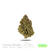 PUFFY Candy Gelato is a balanced hybrid THCa strain born from a complex cross of Blue Oreoz × Cotton Candy Gelato / Candyland × GG4 × Gelato. The aroma is a delightful blend of sweet candy notes, zesty citrus, and a pungent, gassy undertone that lingers enticingly. Visually, its dense, colorful nugs range from dark forest green to vibrant purple, often coated in a heavy layer of frosty trichomes. Consumers commonly report a fast-acting euphoric lift, delivering mental stimulation and a creative spark making