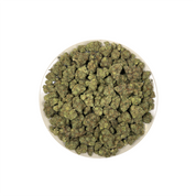 PUFFY Chem Dawg is a balanced hybrid THCa strain with no officially verified lineage, but it’s widely regarded as a foundational genetics strain that inspired fuel-forward hybrids like OG Kush and Sour Diesel. The aroma opens with a bold wave of sharp garlic and deep pungency, layered with a heavy gassy undertone. Visually, dense forest green buds with purple hues and fiery orange pistils are coated in sticky trichomes. Consumers often report an initial euphoric cerebral rush that creates an uplifting state