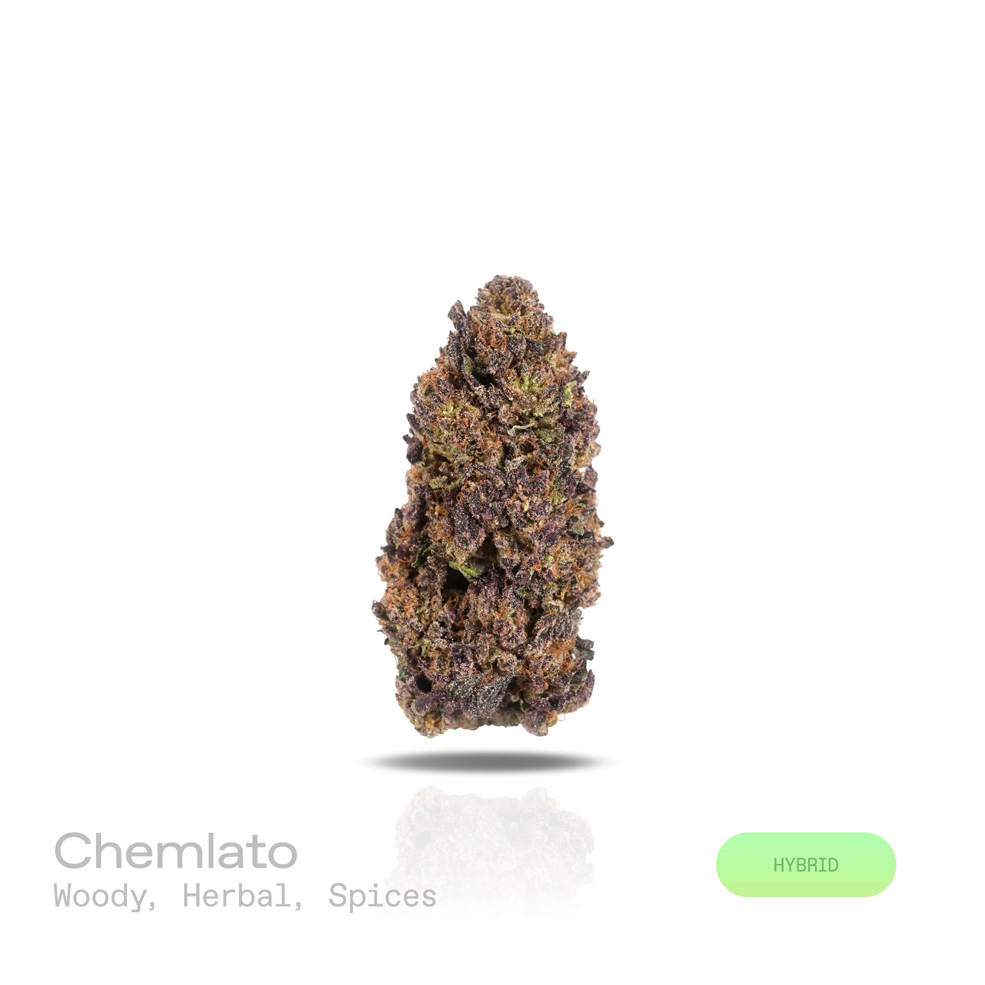 PUFFY Chemlato is a balanced hybrid THCa strain, born from the cross of Gelato #33 and Chemdawg. The aroma is a rich blend of woody undertones, fresh herbal notes, and warm, inviting spices that linger pleasantly on the senses. Visually, the buds are dense, featuring green and purple hues, vibrant orange pistils, and a sparkling layer of trichomes. Consumers often report an initial uplifting and euphoric mental high that sparks creativity, gradually transitioning into a calm and mellow body sensation.