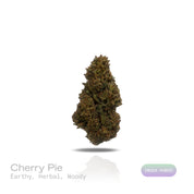 PUFFY Cherry Pie is an indica-dominant hybrid THCa strain born from the flavorful cross between Granddaddy Purple and an F1 Durban Poison. The aroma opens with rich earthy tones, layered with fresh herbal notes and subtle woody undertones. Visually, it boasts dense, sticky buds that range from deep green to rich purple, accented by vibrant orange pistils and a generous dusting of frosty trichomes. Consumers often report feeling euphoric, happy, and deeply relaxed after, with some experiencing bursts of crea