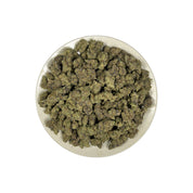 PUFFY Chocolate Kush is a lush indica THCa strain carefully crafted from a distinctive blend of Mazar and an unknown pure indica strain. The aroma features rich chocolate notes complemented by fresh pine and a bold, gassy scent. Visually, dense deep forest green buds with purple hues and fiery orange pistils are coated in sticky trichomes. Consumers often report feeling euphoric, creative, and relaxed, along with an increased appetite.