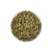 PUFFY Cream Pie is an indica-dominant hybrid THCa strain, created by crossing Wedding Cake × Triangle Kush. The aroma is a delightful blend of sweet cookies, subtle herbal notes, and a juicy hint of ripe peach. Visually, the dense buds boast vivid green and purple hues, bright orange pistils, and a sparkling layer of trichomes. Consumers often report a soothing body high and calming effects, with potential medical benefits for stress relief, chronic pain management, and improving sleep for those seeking rel