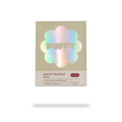 Puffy White Truffle 65A is an indica-dominant hybrid THCa strain, delivering a rich, earthy, and savory flavor profile with subtle notes of creamy sweetness and spice for a smooth, indulgent experience. Consumers often report a euphoric and uplifting experience accompanied by a deep sense of relaxation and a calm, peaceful state of mind.&nbsp;