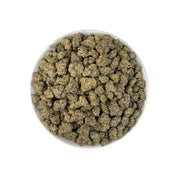 PUFFY Drippin Ain’t Eazy is a hybrid THCa strain, a lively and flavorful cross between Drip Station and Gary Poppins. A rich and complex aroma featuring bold diesel notes, layered with musky undertones, complemented by hints of ripe fruitiness, creamy smoothness, and a subtle, lingering sweetness. Visually, dense buds glisten with frosty trichomes, showcasing deep purple and pale green hues. Consumers often describe it as delivering a balanced experience that soothes and relaxes while stimulating creativity