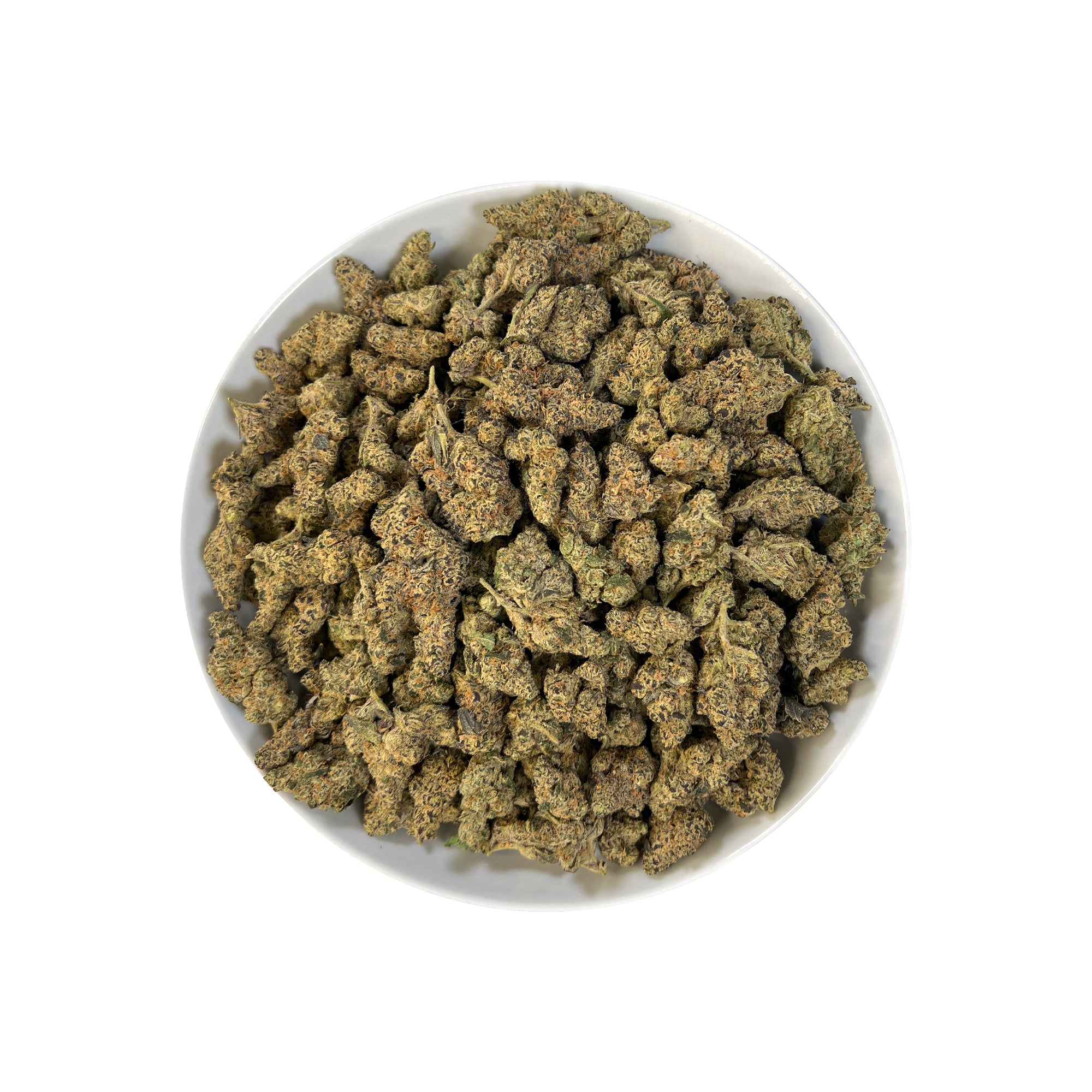 PUFFY Gelonade is a sativa-dominant hybrid THCa strain created by crossing Lemon Tree with Gelato #41. The aroma is a bold blend of sharp gas, fresh herbal notes, and a hint of rich cedar, creating a complex and invigorating scent profile. Visually, the buds have a dense, grape-like structure, showcasing lime-green tones with purple hues and orange pistils, all coated in glistening trichomes. Consumers often report a bright, uplifting experience with a clear-headed cerebral buzz that boosts creativity, focu