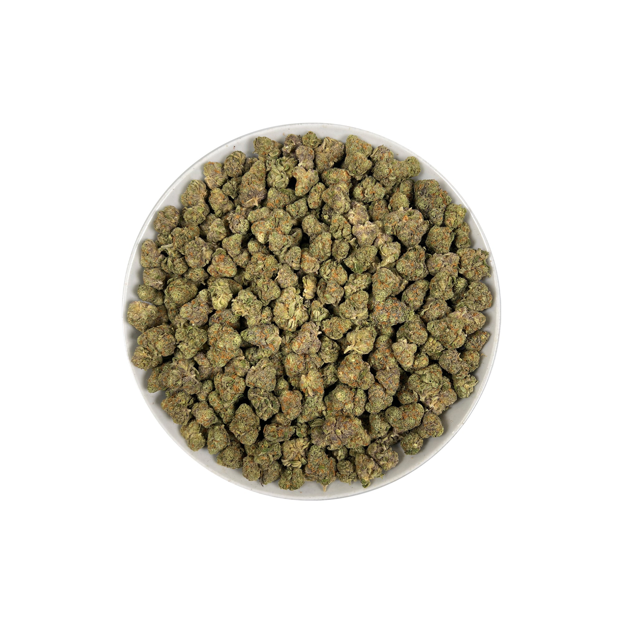 PUFFY Glitter Bomb is an indica-dominant hybrid THCa strain born from the flavorful cross of Grape Gas #10 and OGKB Blueberry Headband. The aroma is a captivating blend of floral notes, rich gassy undertones, and a burst of tropical sweetness. Visually, the buds are dense and deep forest green with striking purple hues, bright orange pistils, and a heavy coating of sparkling white trichomes. Consumers report a bright rush of cerebral uplift that gently settles into a soothing, full-body calm, leaving them g