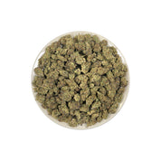 PUFFY Governmint Oasis is a balanced hybrid THCa strain formulated through the selective pairing of GMO and Gush Mints. The aroma is a bold blend of onions and garlic, delivering a distinctly pungent scent that’s both sharp and savory. Visually captivating, the buds feature a mix of rich forest green and vibrant purple shades, dusted with frosty white trichomes and highlighted by bold, crimson pistils. Consumers often report a euphoric mental uplift paired with a deeply relaxed body high and increased appet