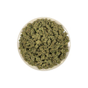 PUFFY Green Goblin is a sativa-dominant hybrid THCa strain crafted from the standout genetics of Skunk #1 and Afghani. Aroma opens with a rich nutty base, lifted by cool mint and finished with a subtle savory hint of fresh onion. Visually, dense forest green buds with purple hues and fiery orange pistils are coated in sticky trichomes. Consumers often report a euphoric, uplifted mood accompanied by enhanced focus, heightened mental sharpness, and a surge of creative inspiration. 
