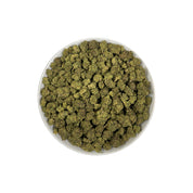 PUFFY Green Runtz is a indica-dominant hybrid THCa strain, originating from the fusion of Green Crack and Runtz. The aroma is a vibrant blend of fruity sweetness, sharp gassy notes, and a playful hint of candy. Visually, dense spring green buds with hints of purple are threaded with fiery orange pistils and coated in a sparkling layer of sticky trichomes. Consumers often report a euphoric and uplifting mood boost, accompanied by a stimulating wave of creativity and happiness, along with a relaxing body sens