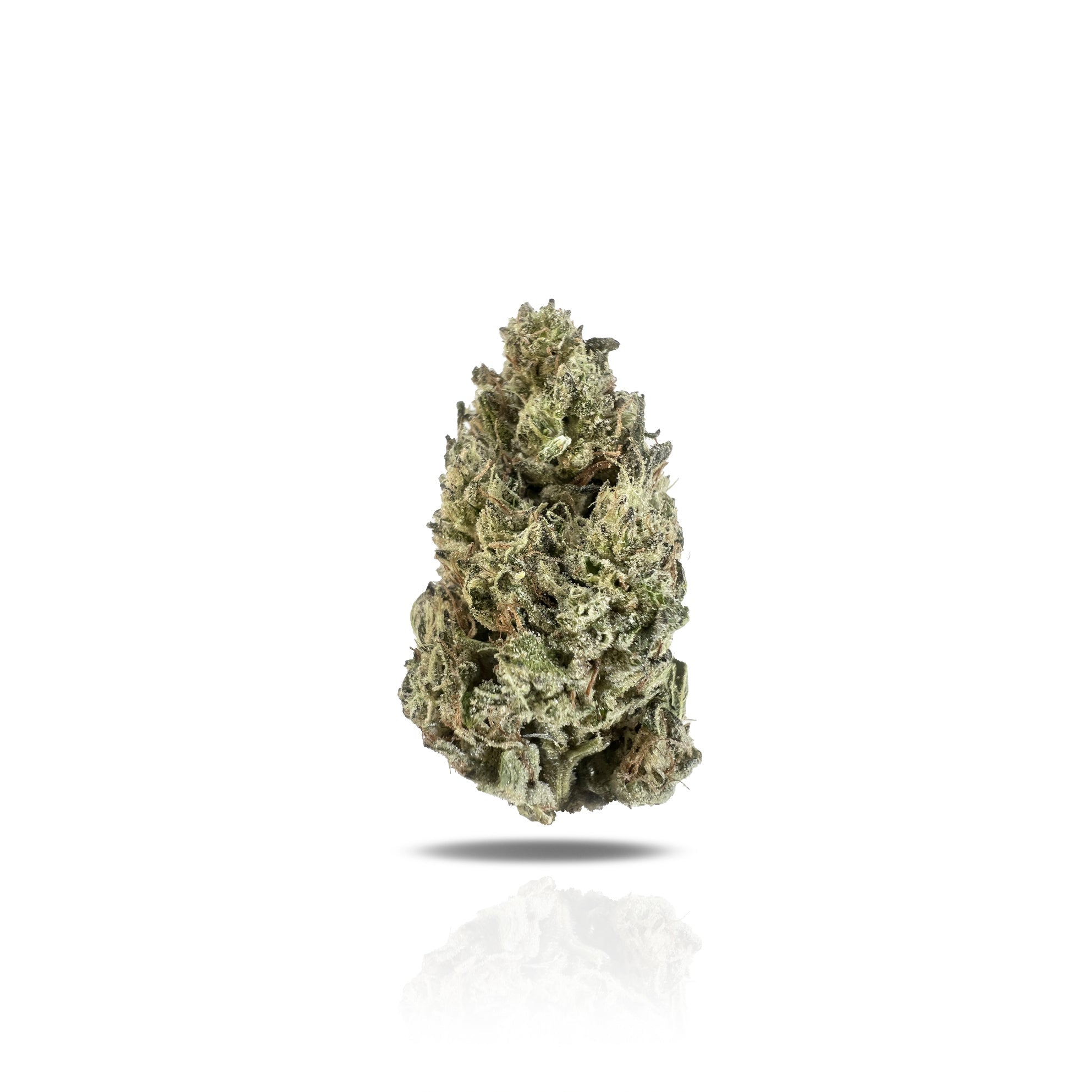PUFFY Han Solo Burger is an indica-dominant hybrid THCa strain, created from the flavorful cross of GMO Cookies and Larry OG. This strain boasts a complex terpene profile featuring savory, funky, and spicy notes. Often detect earthy tones with sweet mineral hints and a pronounced pine flavor that lingers on the palate. When the dense, heart-shaped buds are broken apart, they release bold aromas of pungent herbs and spicy woods, which become even more pronounced when combusted. Visually, the buds stand out w