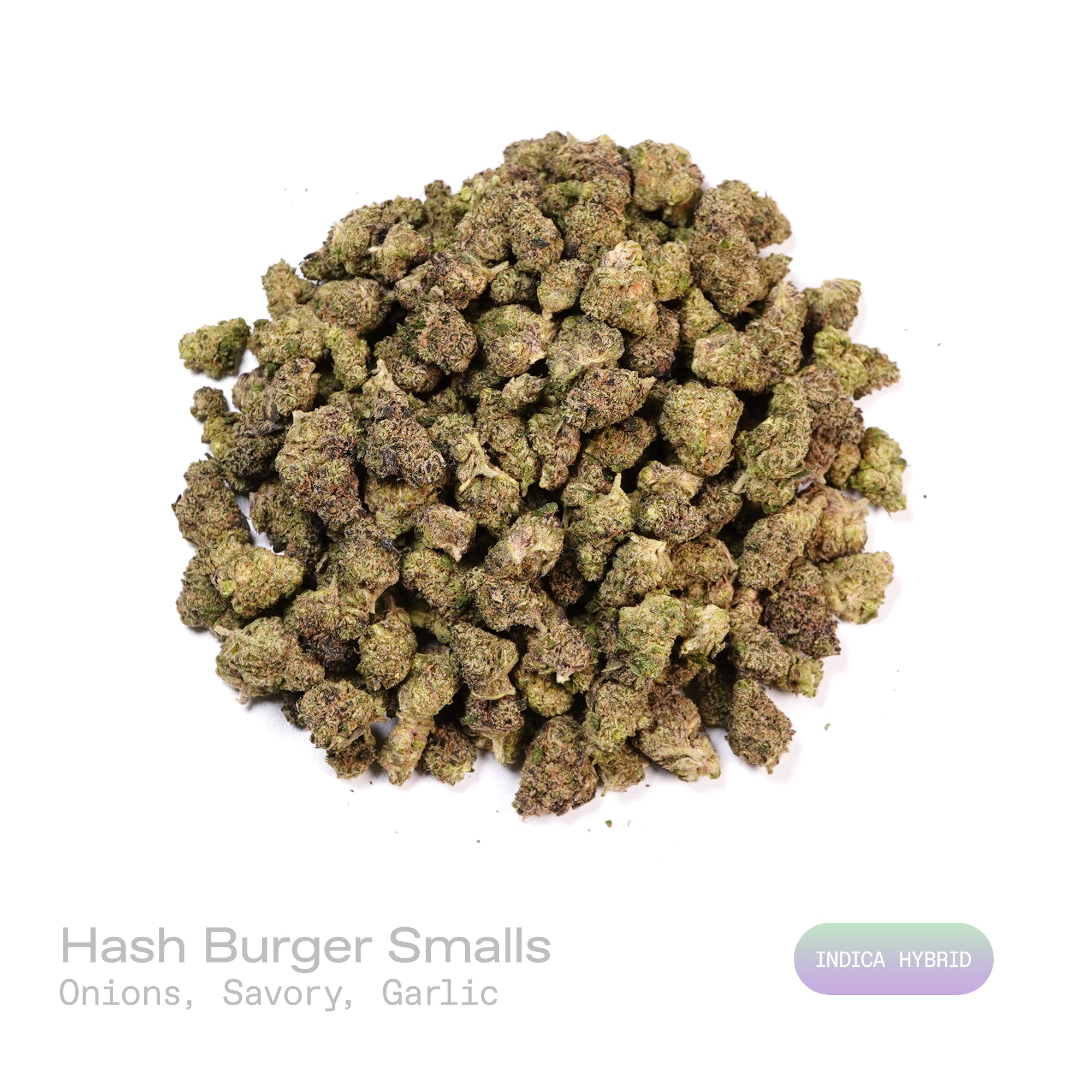 PUFFY Hash Burger (smalls) is an indica-dominant hybrid THCa strain, born from the masterful cross between Han Solo Hash Plant and Double Burger. The aroma is rich and savory, layered with pungent onion and refined garlic notes. Visually, dense forest-green buds with purple hues and fiery orange pistils are coated in sticky trichomes. Consumers often report an experience that begins with a euphoric cerebral rush, gradually easing into deep body relaxation that delivers uplifting, mood-enhancing effects idea