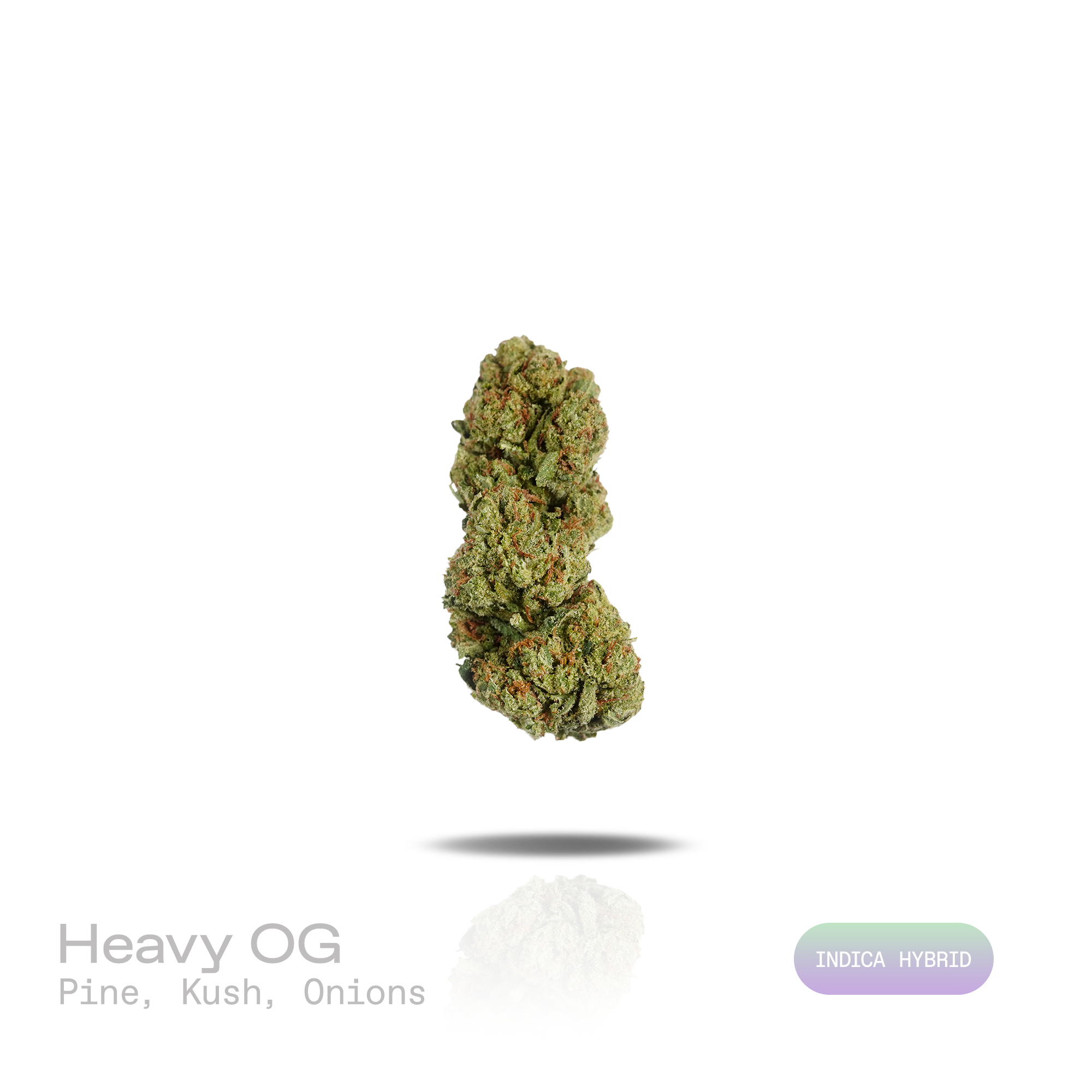 PUFFY Heavy OG is an indica-dominant hybrid THCa strain crafted through the exceptional fusion of  Hell’s OG and Ghost OG. The aroma is a pungent blend of earthy pine and rich kush notes, finishing with a savory onion-like pungency. Visually, dense deep forest green buds with purple hues and fiery orange pistils are coated in sticky trichomes. Consumers often report a euphoric, deeply relaxing experience accompanied by a calming body high that promotes a sense of physical and mental ease. 
