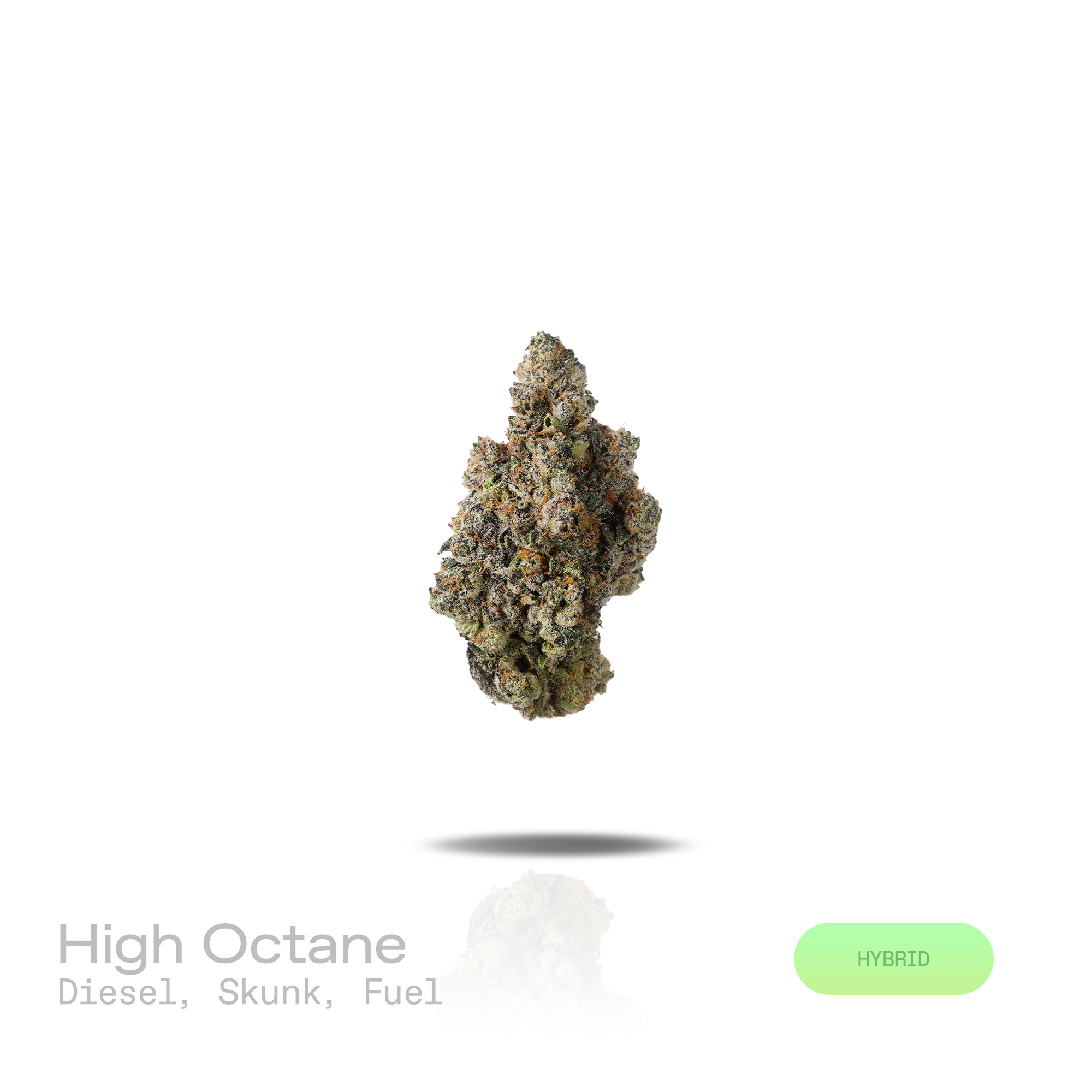 PUFFY High Octane is a balanced hybrid THCa strain bred from a distinguished lineage of Sunset Sherbet and Octane. The aroma is driven by pungent diesel and skunky notes, delivering a bold, fuel-forward finish. Visually, dense forest green buds with purple hues and fiery orange pistils are coated in sticky trichomes. Consumers often report feeling euphoric and deeply relaxed, while also experiencing a boost in creativity, focus, and appetite. 