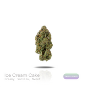 PUFFY Ice Cream Cake is an Indica-dominant hybrid THCa strain expertly curated from the flavorful pairing of Wedding Cake and Gelato 33. The aroma is rich and creamy, accented by smooth vanilla notes and a naturally sweet finish. Visually, its buds are dense and chunky, showcasing a vibrant mix of green and purple hues with occasional touches of lavender, accented by fiery orange pistils. Consumers often report an experience that begins with a euphoric, uplifting cerebral high, gradually easing into a deep,