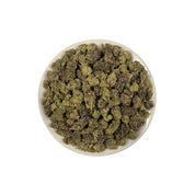 PUFFY Jam Session is a balanced hybrid THCa strain, expertly crafted from the flavorful blend of Apple Fritter and Orange Tree. The aroma is a vibrant blend of fruity sweetness, pungent gassy undertones, and fresh herbal notes. Visually, dense light green buds with purple hues and fiery orange pistils are coated in sticky trichomes. Consumers often report a euphoric and uplifting experience that sparks creativity and energy while maintaining a balanced, calming mental vibe.
