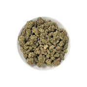 PUFFY LA Pop Rocks is an indica-dominant hybrid THCa strain, created from the potent pairing of Triangle Kush BX2 and Z Animal. The aroma delivers a sweet candy scent intertwined with pungent gas notes and a sharp, chemical undertone. Visually, the buds are long and pepper-shaped with a minty green hue, thick orange pistils, and a generous coating of bright white crystal trichomes. Consumers often report an initial energizing cerebral uplift that boosts mood and sparks creativity, followed by a smooth trans