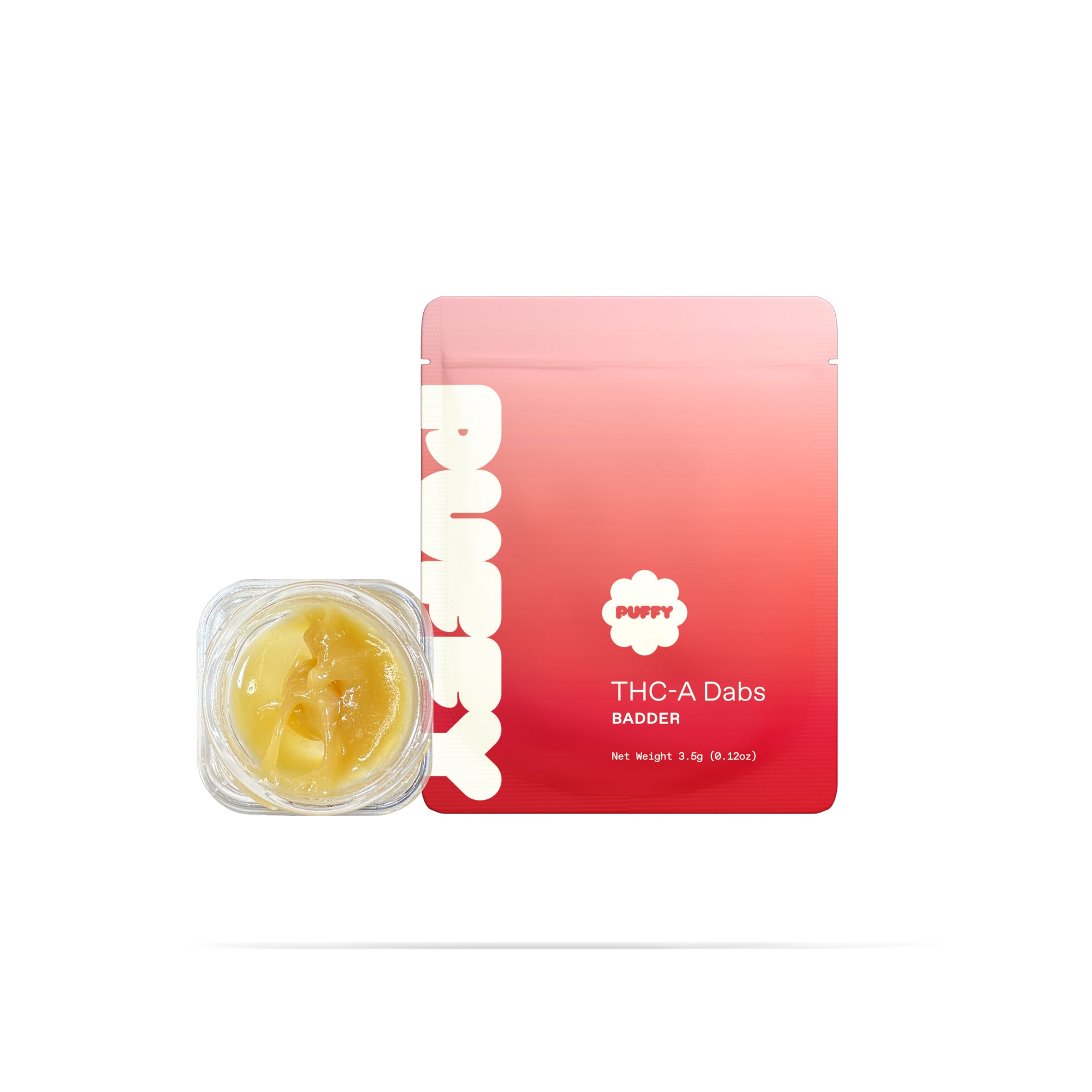 PUFFY THCa Platinum OG Badder: an indica-dominant hybrid known for its potent relaxation effects. This premium badder features a buttery, smooth consistency and a light yellow to golden amber hue, making it easy to work with using any dab tool. The aroma hits strong with a classic skunky and gassy profile, delivering a rich, terpene-forward experience that’s ideal for evening use or winding down.
