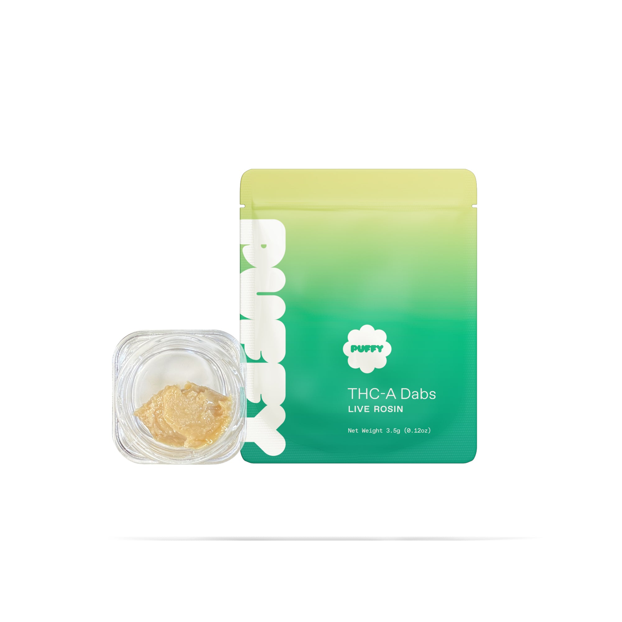 PUFFY Kush Crasher Rosin: an indica-dominant hybrid, expertly cold-pressed to preserve its full-spectrum profile. This premium rosin delivers a potent, terpene-rich experience with every dab. Expect a bold aroma and flavor profile layered with gassy kush, sweet earthiness, diesel undertones, doughy richness, and a hint of funky cheese perfect for those who crave complex, full-bodied flavors.