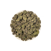 PUFFY Mango is an indica THCa strain crafted from the exceptional cross of strain KC 33 and Afghani. The aroma opens with vibrant tropical fruit, layered with the juicy sweetness of ripe mango and finished with a smooth, creamy undertone that adds a rich, velvety finish. Visually, dense forest green buds with purple hues and fiery orange pistils are coated in sticky trichomes. Consumers often report a euphoric, uplifting onset that gradually transitions into a deeply relaxing full-body calm, melting away st