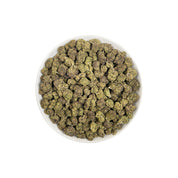 PUFFY Mike Jones OG is a balanced hybrid THCa strain, born from the hybridization of Creeper #2 and Tahoe Cherry Treat. The aroma bursts with sweet fruity notes layered over rich berries, all underscored by a pungent gassy finish. Visually, dense pine green buds with hints of purple are threaded with fiery orange pistils and coated in a sparkling layer of sticky trichomes. Consumers often report a euphoric and uplifting high that gradually settles into a smooth, calming sense of relaxation.