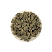 PUFFY Modified Grape is a balanced hybrid THCa strain crafted from the exceptional cross of GMO and Purple Punch. The aroma opens with a luscious blend of ripe berries, sweet honey, and vibrant fruit notes. Visually, dense forest green buds with purple hues and fiery orange pistils are coated in sticky trichomes. Consumers often report a lifting wave of euphoria that elevates mood, sparks creativity, encourages warm and friendly social interactions, and promotes a relaxing experience ideal for leisurely and