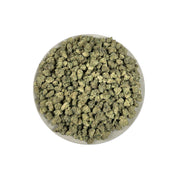 PUFFY Modified Grapes (smalls) is a balanced hybrid THCa strain crafted from the exceptional cross of GMO and Purple Punch. The aroma is a sweet and inviting blend of honey and ripe berries, complemented by subtle herbal notes. Visually, dense forest green buds with purple hues and fiery orange pistils are coated in sticky trichomes. Consumers often report a lifting wave of euphoria that elevates mood, sparks creativity, encourages warm and friendly social interactions, and promotes a relaxing experience id