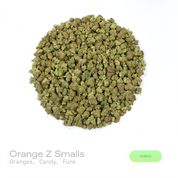 PUFFY Orange Z (smalls) is a balanced hybrid THCa strain meticulously crafted through the expert cross of The Original Z and Agent Orange. Aroma is a vibrant blend of zesty oranges and sweet, sugary candy notes, layered with a bold, funky undertone. Visually, dense lime-leaning green buds with purple hues and fiery orange pistils are coated in sticky trichomes. Consumers often report experiencing euphoric, uplifting, and creatively stimulating effects followed by a smooth sense of relaxation. 