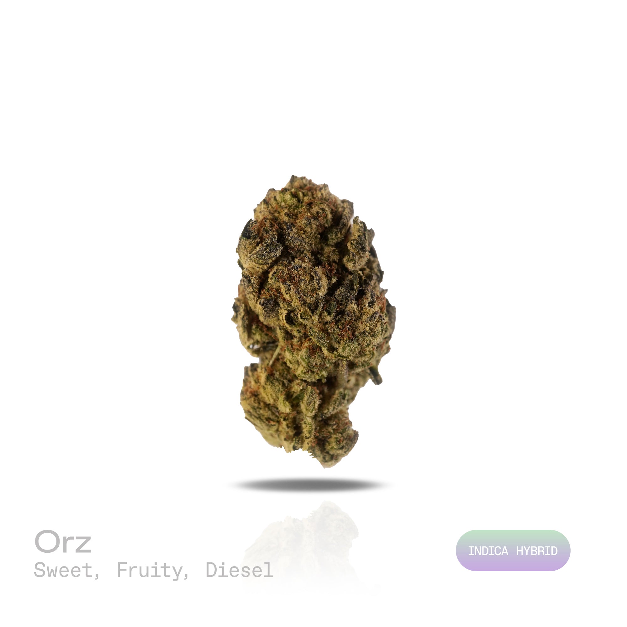 PUFFY ORZ is a premium indica-dominant hybrid THCa strain, born from the cross between Cookies and Cream and Secret Weapon. The aroma bursts with sweet, luscious fruit layered over a pungent diesel finish. Visually, the buds are dense and lumpy, often showcasing spade-shaped or mini-foxtail structures with a vibrant appearance. Consumers often report an initial rush of uplifting mental clarity that transitions into a deep, tranquil body calm, leaving them with elevated mood, full-body relaxation, and a sati