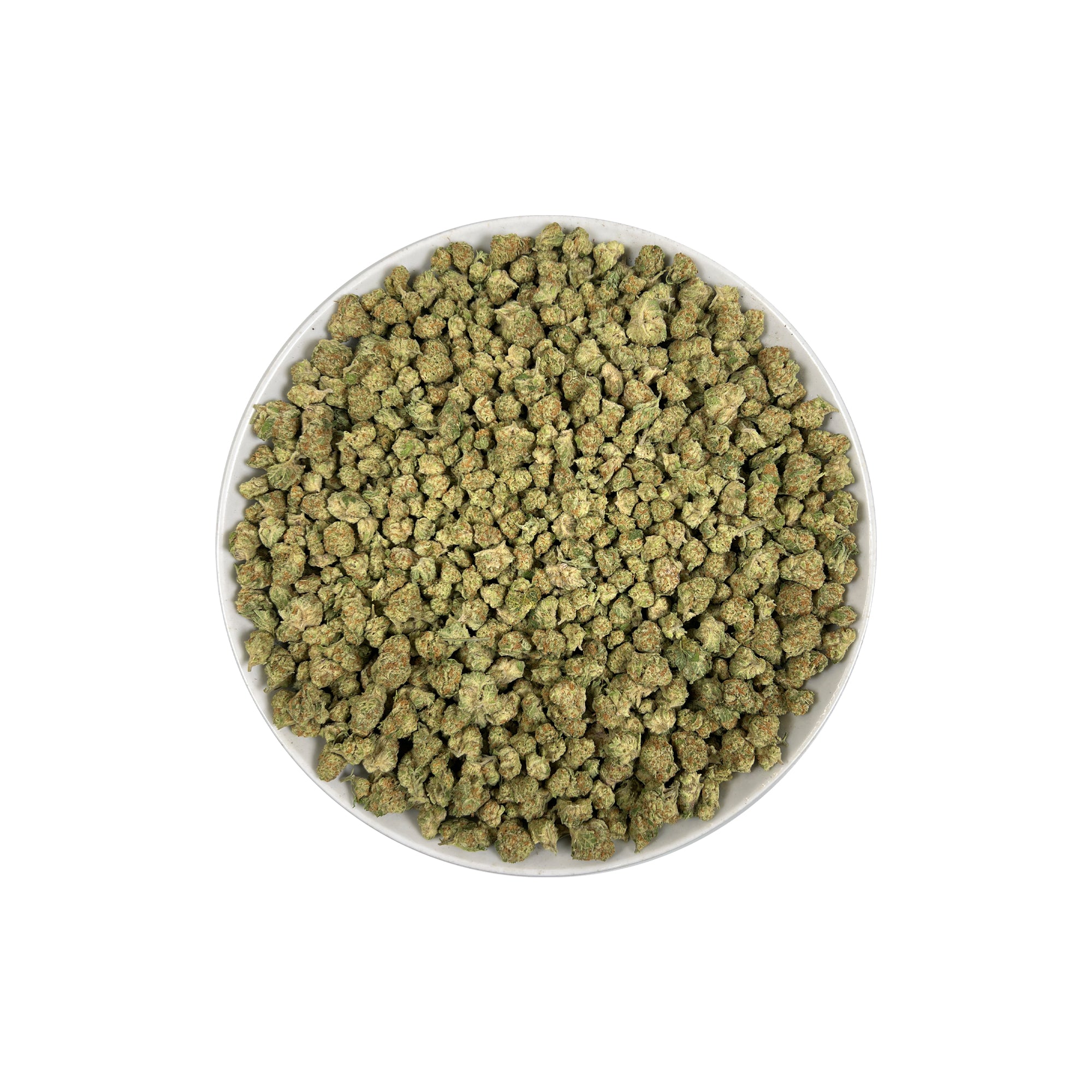 PUFFY Papaya Punch (smalls) is an indica-dominant hybrid THCa strain crafted from the flavorful union of Papaya and Purple Punch. The aroma is a vibrant blend of papaya and tropical fruits, underscored by a subtle, yeasty note that adds depth and complexity. Visually, the buds are dense and heart-shaped, showcasing a vibrant forest green color accented by fiery orange hairs and a thick, frosty coating of milky amber trichomes. Consumers often report a smooth high, beginning with a gentle cerebral uplift tha