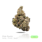 PUFFY Pink Runtz is a well-balanced hybrid THCa strain derived from the skillfully blended cross of Original Z and Gelato. The aroma is sweet and candy-like, layered with vibrant fruity notes and a distinctive gassy finish. Visually, dense deep forest green buds with purple hues and fiery orange pistils are coated in sticky trichomes. Consumers frequently describe the experience as starting with a cerebral rush that brings a wave of euphoria and an uplifted mood, gradually transitioning into a calming, full