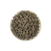 PUFFY Purple Pez is a balanced hybrid THCa strain created through the indulgent cross of Purple Punch and Candy Kush. The aroma delivers a bold fusion of ripe grape, sweet candy-like notes, and sharp gasoline fuel undertones. Visually, dense forest green buds with purple hues and fiery orange pistils are coated in sticky trichomes. Consumers often report an initial euphoric and happy mental uplift with enhanced creativity, followed by a gently relaxing body high that promotes calmness.